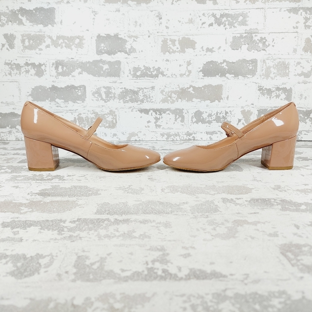 New Bandolino Cariann Nude Vegan Leather Mary Jane Pump W941 - Picture 7 of 12